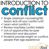 Introduction to Conflict Counseling Lesson: What is Conflict SEL Activity