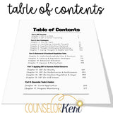 Cognitive Behavioral Therapy Guide & Toolkit: CBT School Counseling Materials