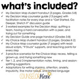 Decision Making Counseling Worksheets for Grades K-8 | Help Kids Make Decisions