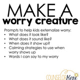 Externalizing Worry: Create a Worry Character Discussion Prompts and Cards for Counseling