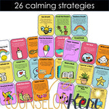 Calming Strategies: Mini Card Deck for Coping Skills SEL Activity or Calm Corner