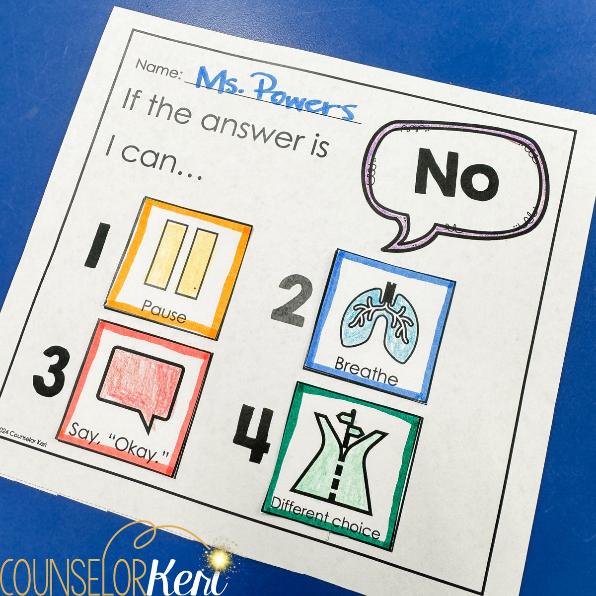 Accepting No Counseling Activity - Responding to No Lesson Kindergarte ...