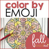 Fall Color by Feeling Activity: Identify Feelings with Color by Emoji Counseling
