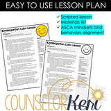 I Feel Calm Counseling Activity: Calm Lesson for Kindergarten Counseling