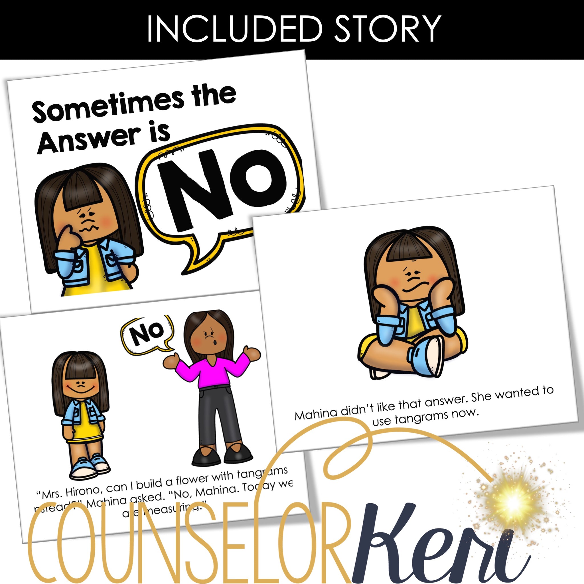 Accepting No Counseling Activity - Responding to No Lesson Kindergarte ...
