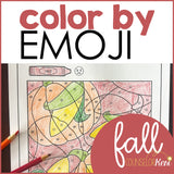 Fall Color by Feeling Activity: Identify Feelings with Color by Emoji Counseling