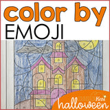 Halloween Color by Feeling Activity: Identify Feelings with Color by Emoji Counseling