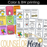 Calming Strategies: Mini Card Deck for Coping Skills SEL Activity or Calm Corner