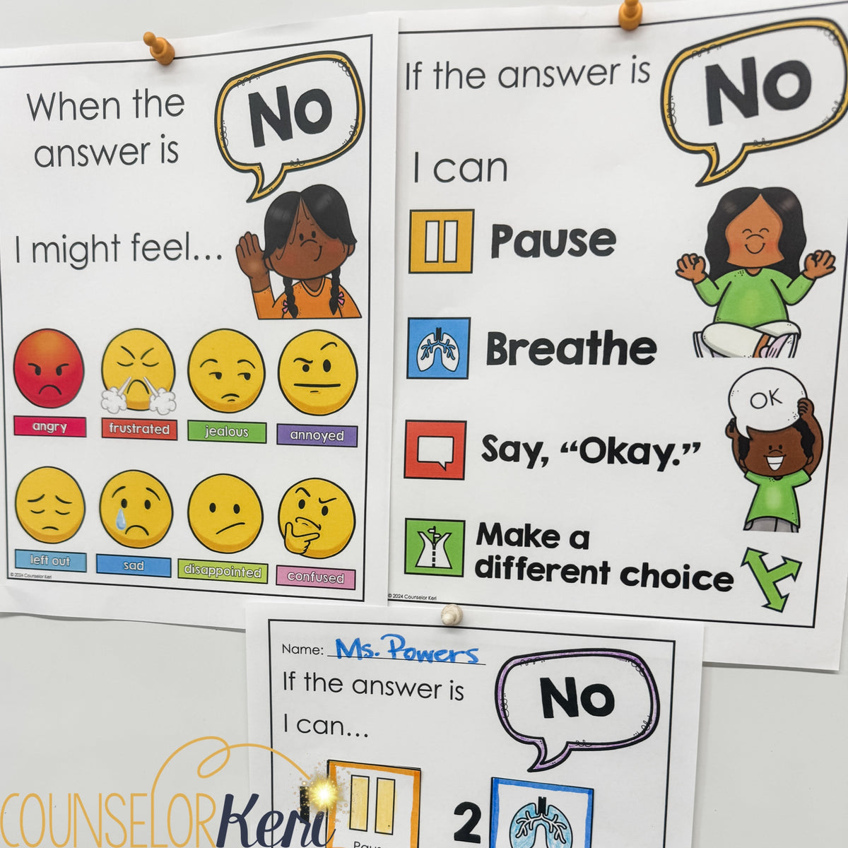 Accepting No Counseling Activity - Responding to No Lesson Kindergarte ...