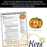 Affirmations Fall Counseling Activity: Self Talk Lesson Plan for Counseling