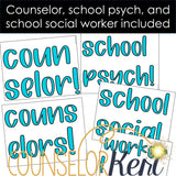 Winter Calming Strategies Bulletin Board and Door Decor for SEL and Counseling