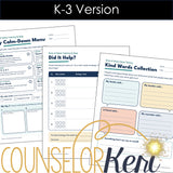 School Avoidance & Anxiety Toolkit for Counselors | K-8 Worksheets for School Refusal Individual School Counseling