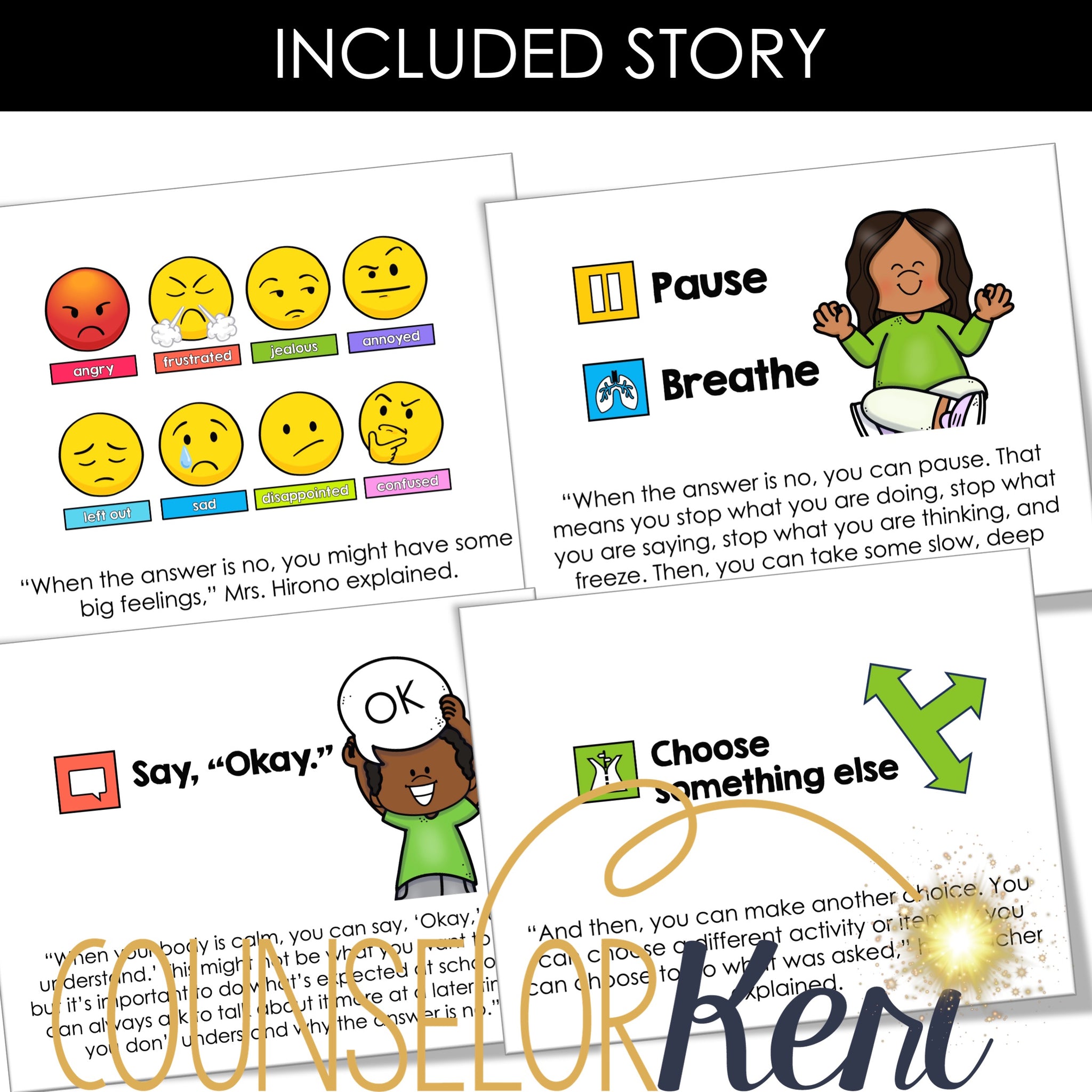 Accepting No Counseling Activity - Responding to No Lesson Kindergarte ...