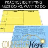 Prioritization Counseling Activity: Help Students Prioritize a To Do List