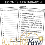 Task Initiaion Lesson: Executive Functioning Classroom Counseling Lesson