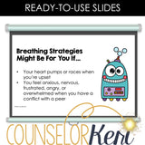 Calming Strategies Counseling Lesson: Coping Skills SEL Activity