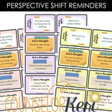 Flexible Thinking Reminder Cards for Perfectionistic Thinkers School Counseling