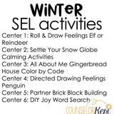 Winter SEL Centers: Winter Counseling Activities for Classroom Counseling