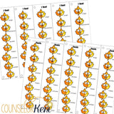 Fall Feelings Activity: Fall Emoji Sliders for Desk Feelings Label