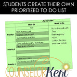 Prioritization Counseling Activity: Help Students Prioritize a To Do List