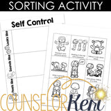 Self Control Counseling Activity: Self Control Lesson for Grades 1-2 C ...