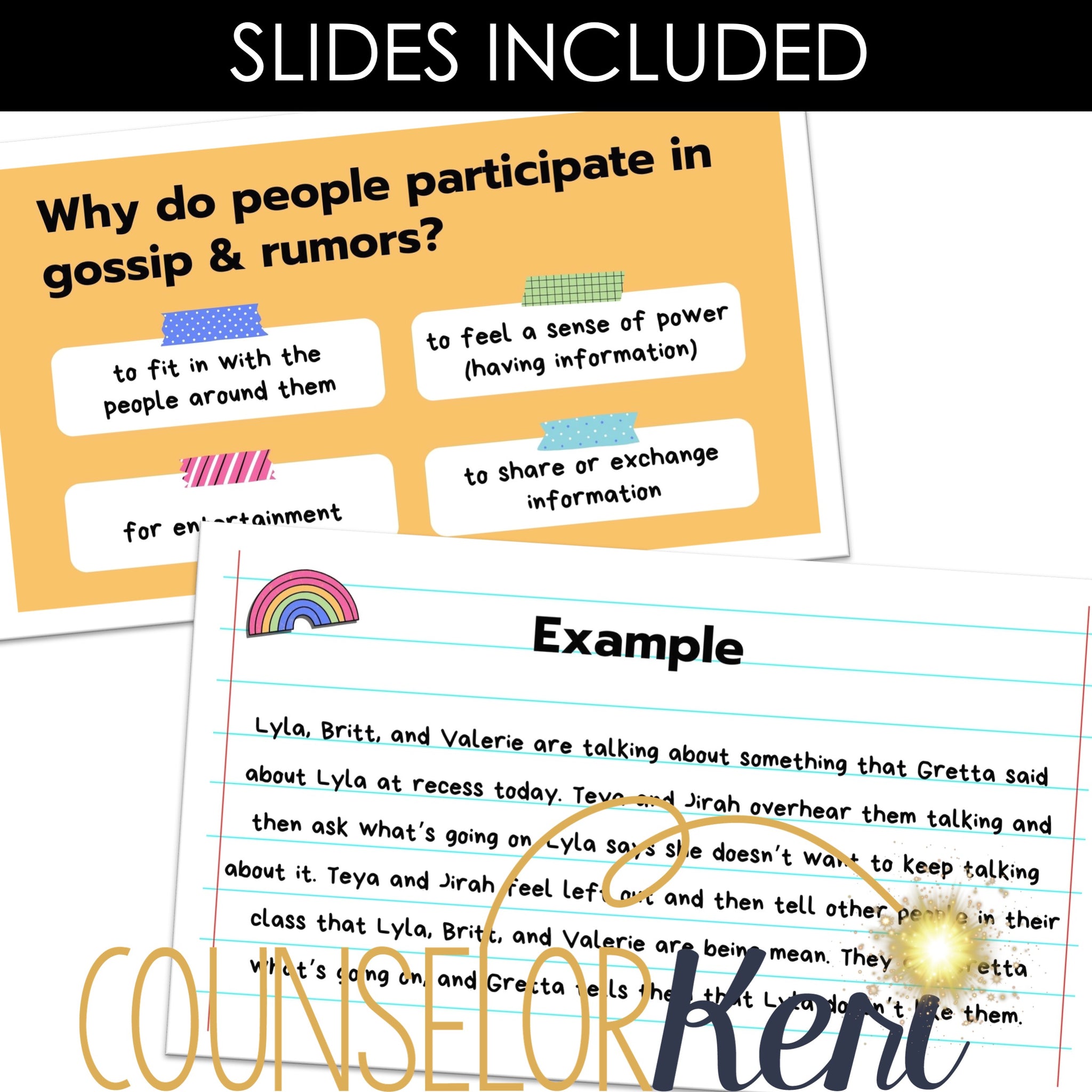 Gossip and Rumors Lesson: How to Deal with Gossip and Rumors Counselin ...