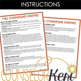 Fall SEL Centers: Fall Counseling Activities for Classroom Counseling