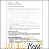 Student Get to Know You Forms for the Beginning of the Year School Counseling