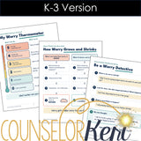 School Avoidance & Anxiety Toolkit for Counselors | K-8 Worksheets for School Refusal Individual School Counseling