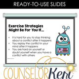 Calming Strategies Counseling Lesson: Coping Skills SEL Activity