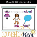 Recognizing Feelings Counseling Lesson: Emotions Body Clues SEL Activity