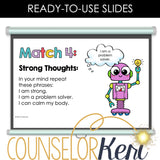 Calming Strategies Counseling Lesson: Coping Skills SEL Activity