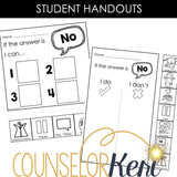 Accepting No Counseling Activity - Responding to No Lesson Kindergarten Counseling