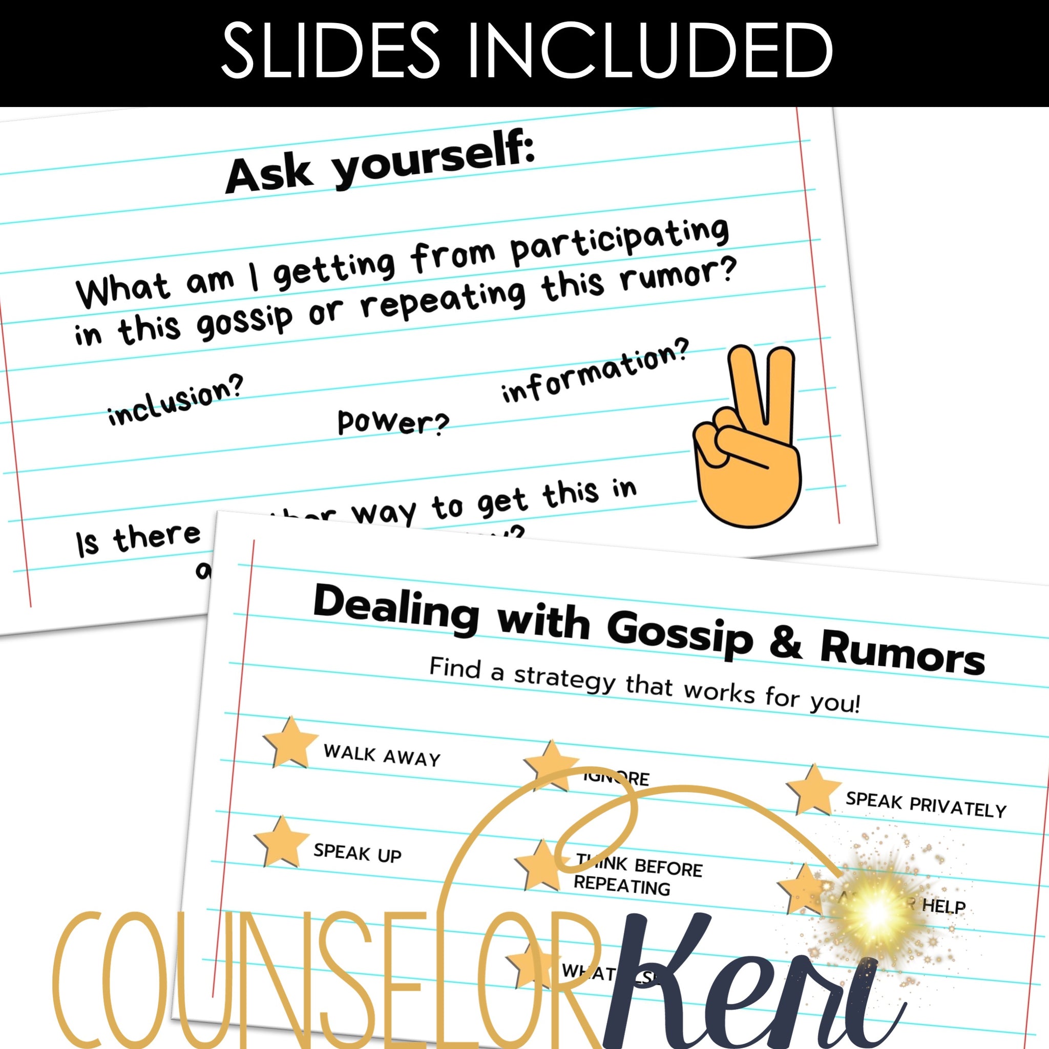 Gossip and Rumors Lesson: How to Deal with Gossip and Rumors Counselin ...