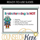 Brainstorming in Conflict Counseling Lesson: Conflict Resolution SEL Activity