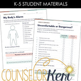 Coping Skills Worksheets & Visuals for Anxiety and Avoidance | DBT Distress Tolerance | Grades K-8
