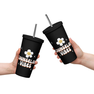 School Counselor Insulated tumbler with a straw