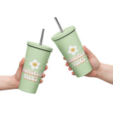 School Counselor Insulated tumbler with a straw