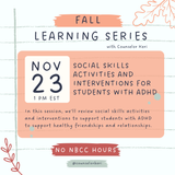 Fall Learning Series Webinar Bundle