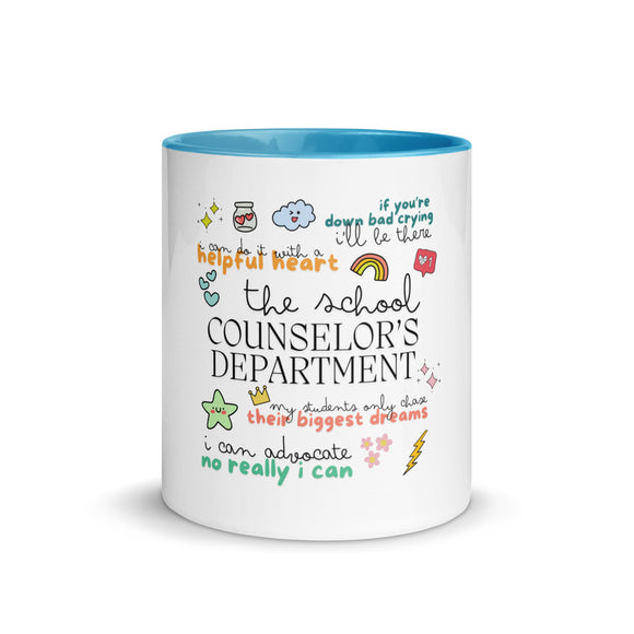 The School Counselor's Department Mug with Color Inside