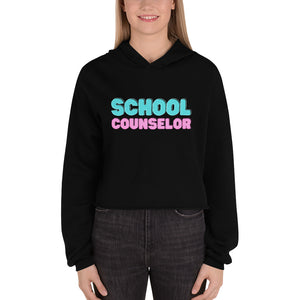 School Counselor Crop Hoodie