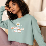 Counselor Vibes Crop Sweatshirt