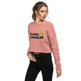 School Counselor Peace Crop Sweatshirt