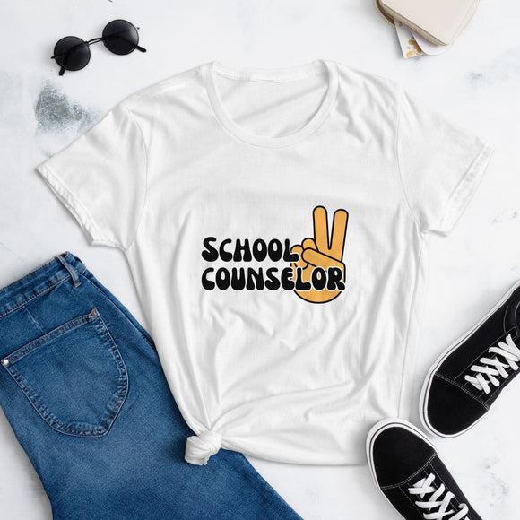 School Counselor Peace Women's short sleeve t-shirt
