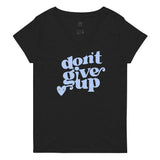 Don’t Give Up Women’s recycled v-neck t-shirt
