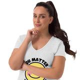 You Matter Women’s recycled v-neck t-shirt
