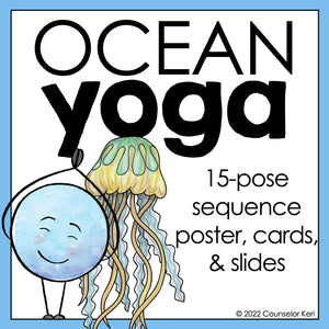 Ocean Yoga Activity: Yoga Brain Break for School Counseling Lesson
