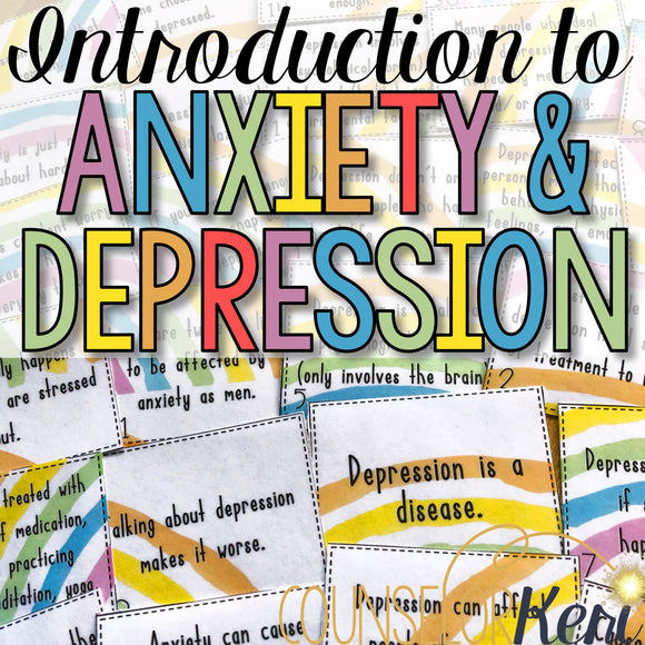 Depression and Anxiety Classroom Guidance Lesson Activities