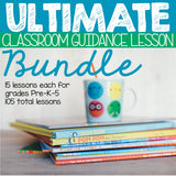 Ultimate Classroom Guidance Lesson Bundle for PK-5 Elementary School Counseling