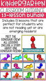 Kindergarten Classroom Guidance Lessons Bundle: Dinosaur Themed Counseling Unit